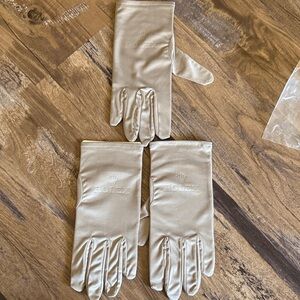 Rolex Luxurious Cream Gloves
